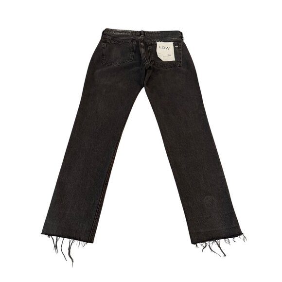 Rag & Bones Dre Low-Rise Slim Boyfriend Black Jean Women's Pants, Size 26 NWT - Picture 2 of 12